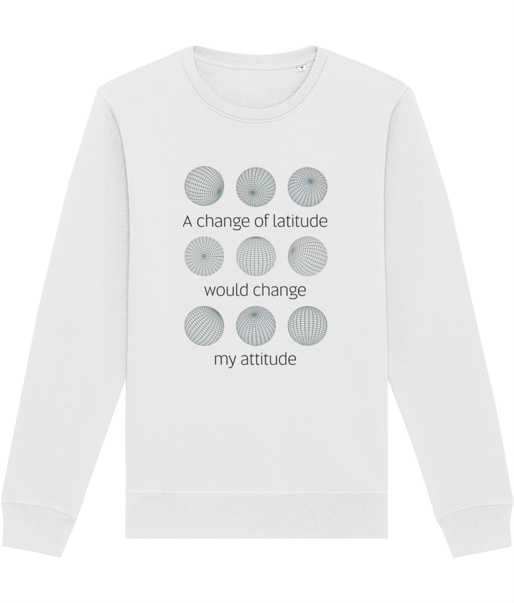 Adventure 'Change Of Latitude' Organic Cotton Sweatshirt - Earth Sweatshirt