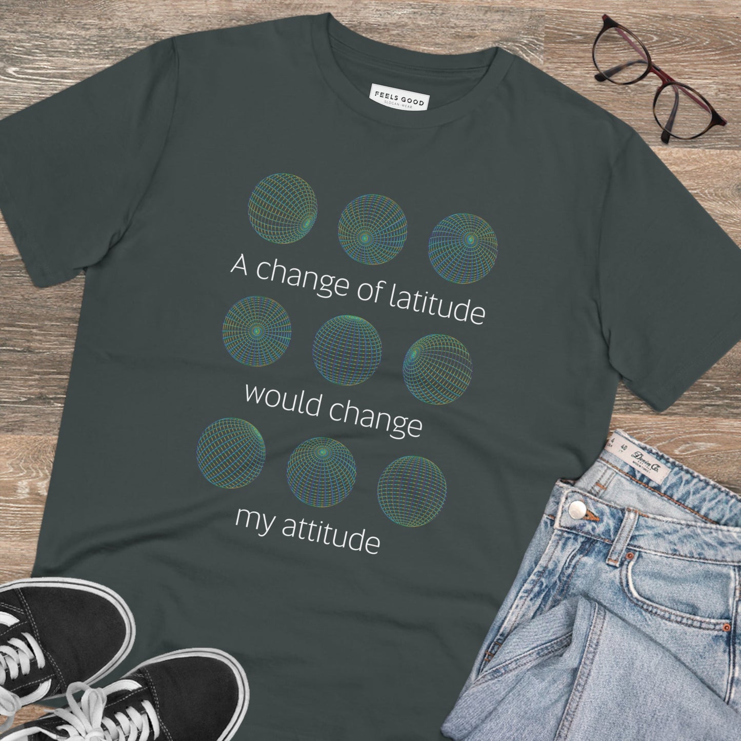 Adventure 'Change Of Latitude' Organic Cotton T-shirt - Destination Tshirt