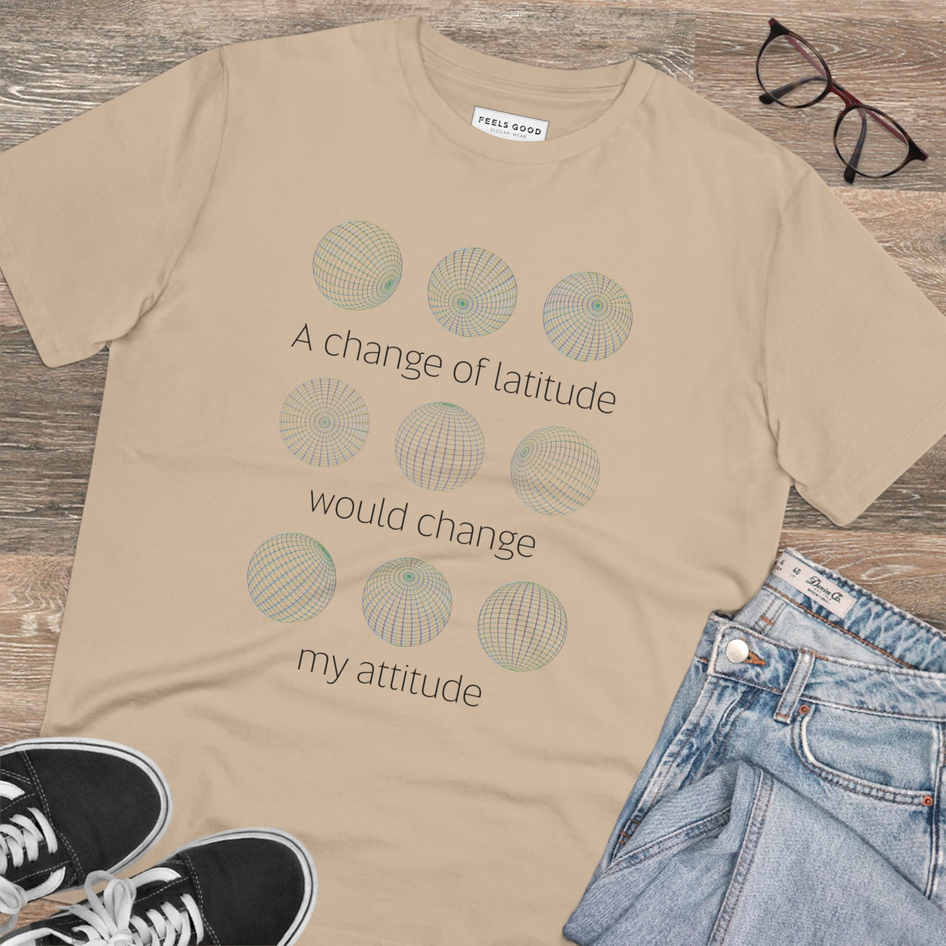 Adventure 'Change Of Latitude' Organic Cotton T-shirt - Destination Tshirt