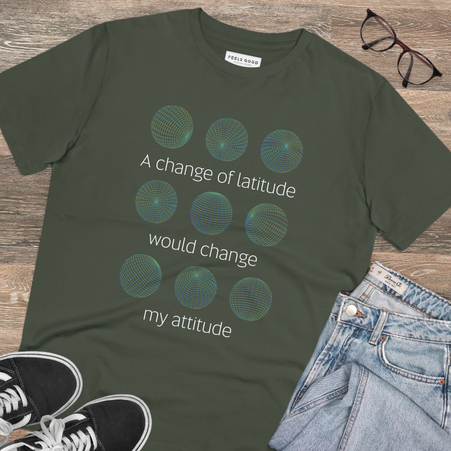 Adventure 'Change Of Latitude' Organic Cotton T-shirt - Destination Tshirt