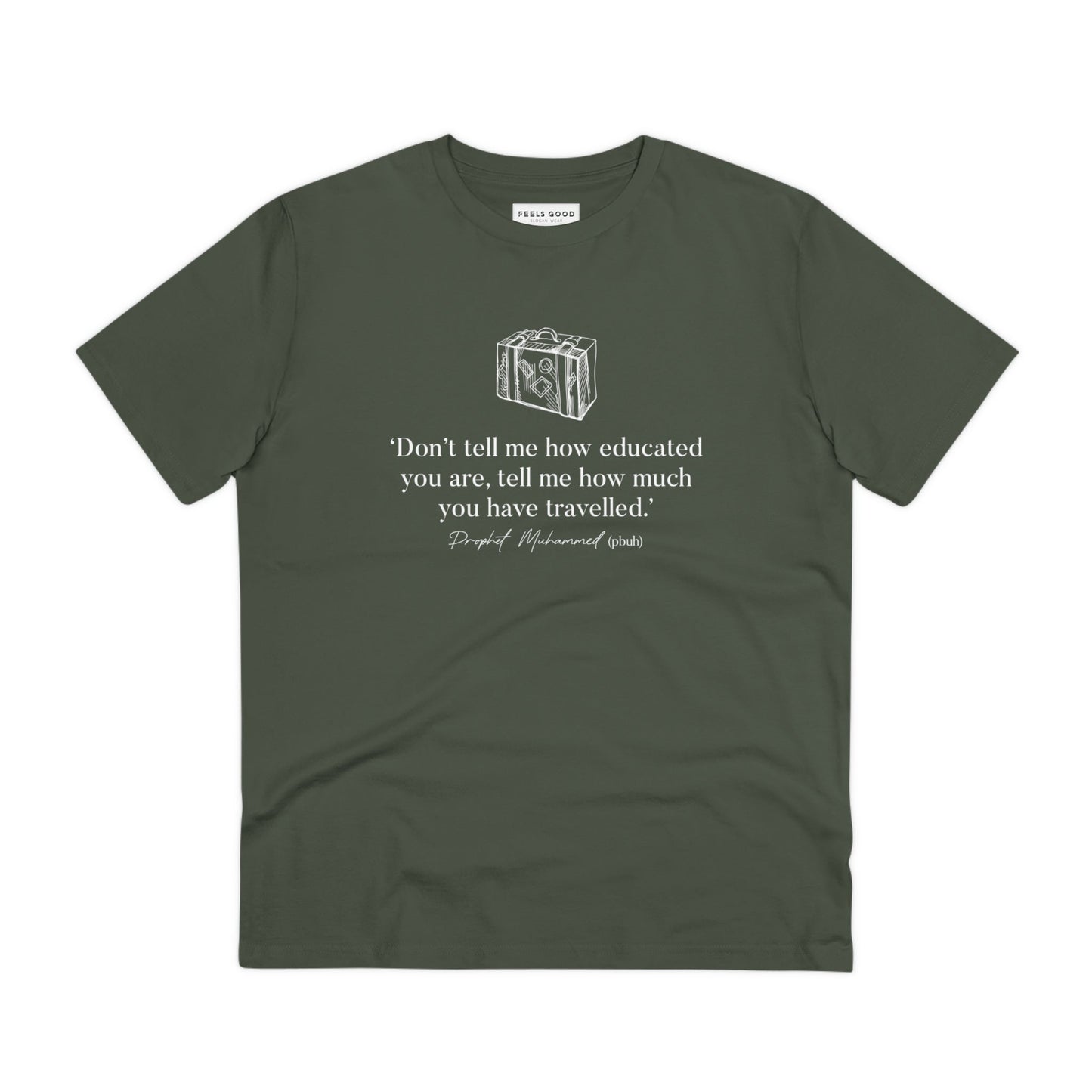 Adventure 'Well-Travelled' Organic Cotton T-shirt - Earth Tshirt