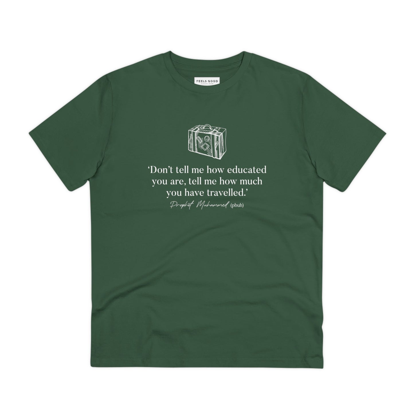 Adventure 'Well-Travelled' Organic Cotton T-shirt - Earth Tshirt