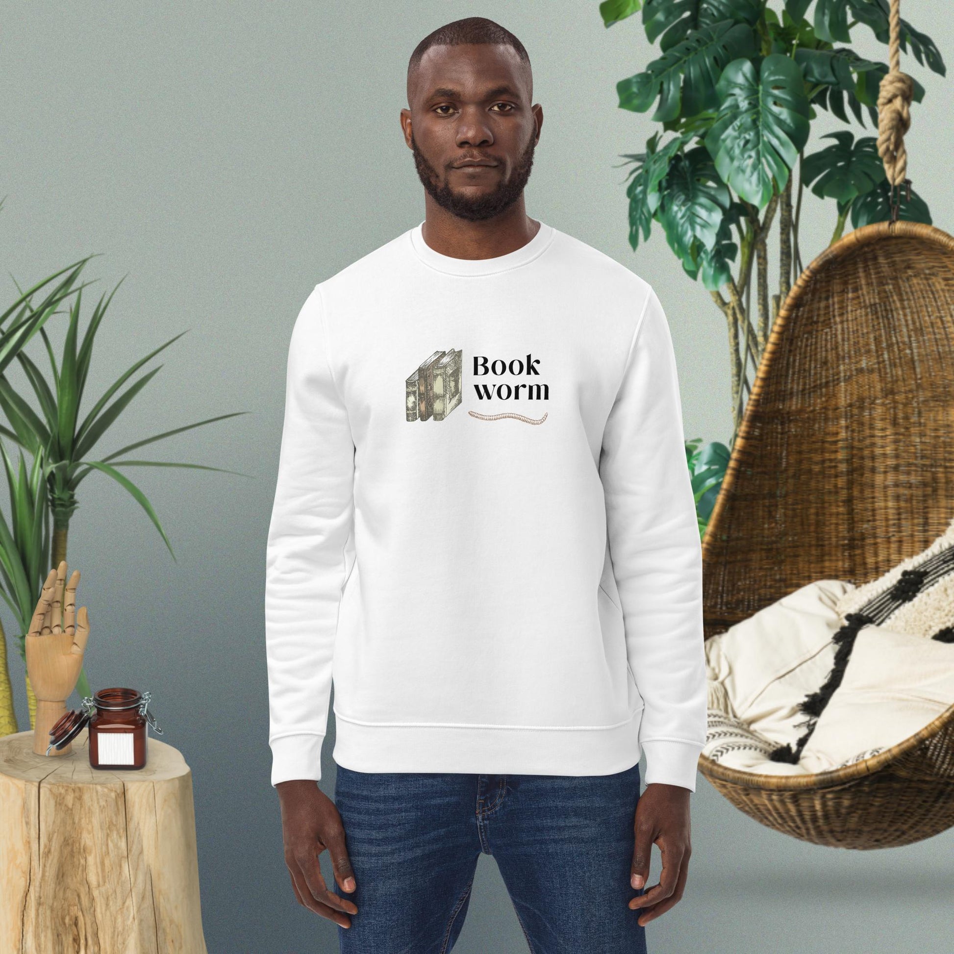 Books 'Bookworm' Organic Cotton Sweatshirt - Book worm