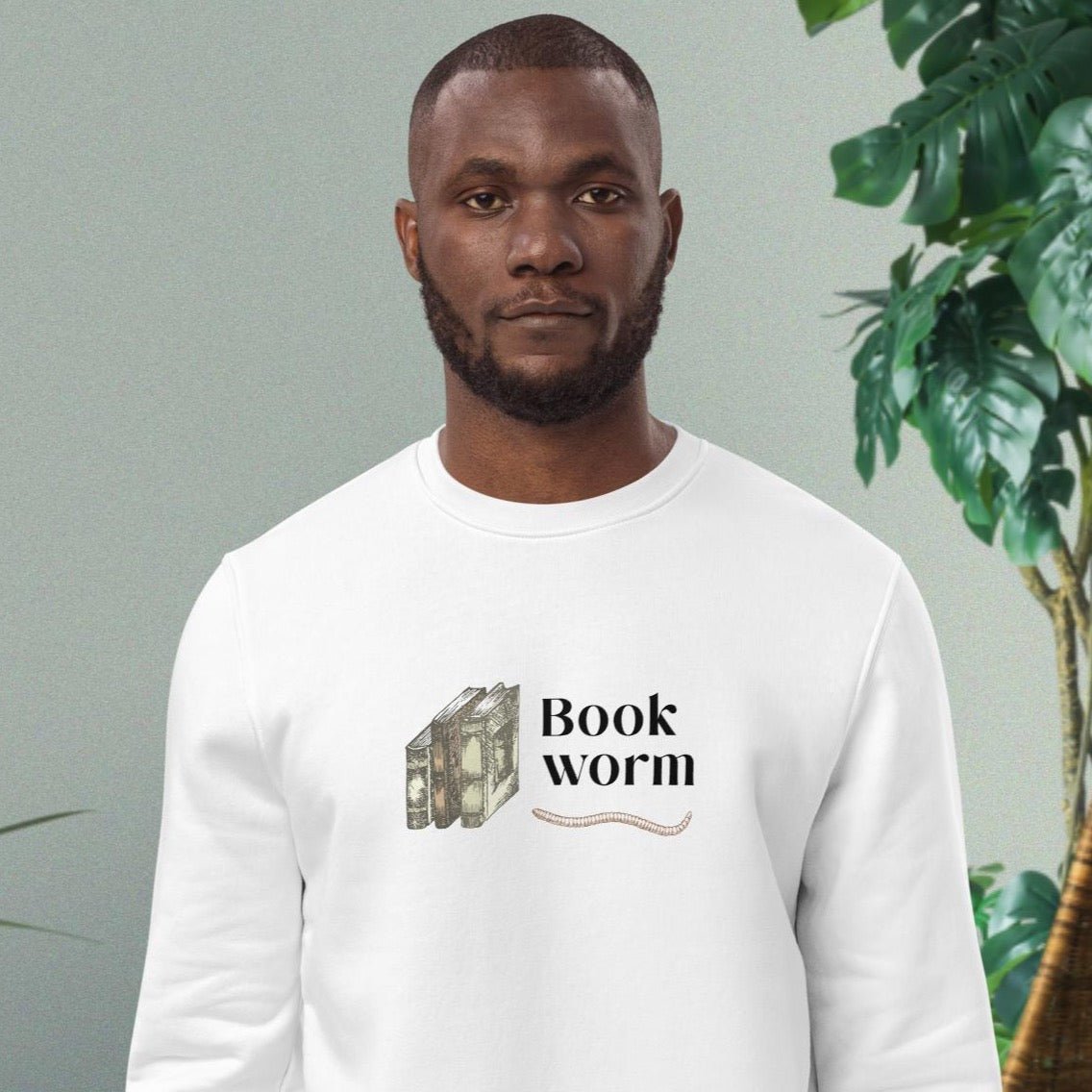 Books 'Bookworm' Organic Cotton Sweatshirt - Book worm