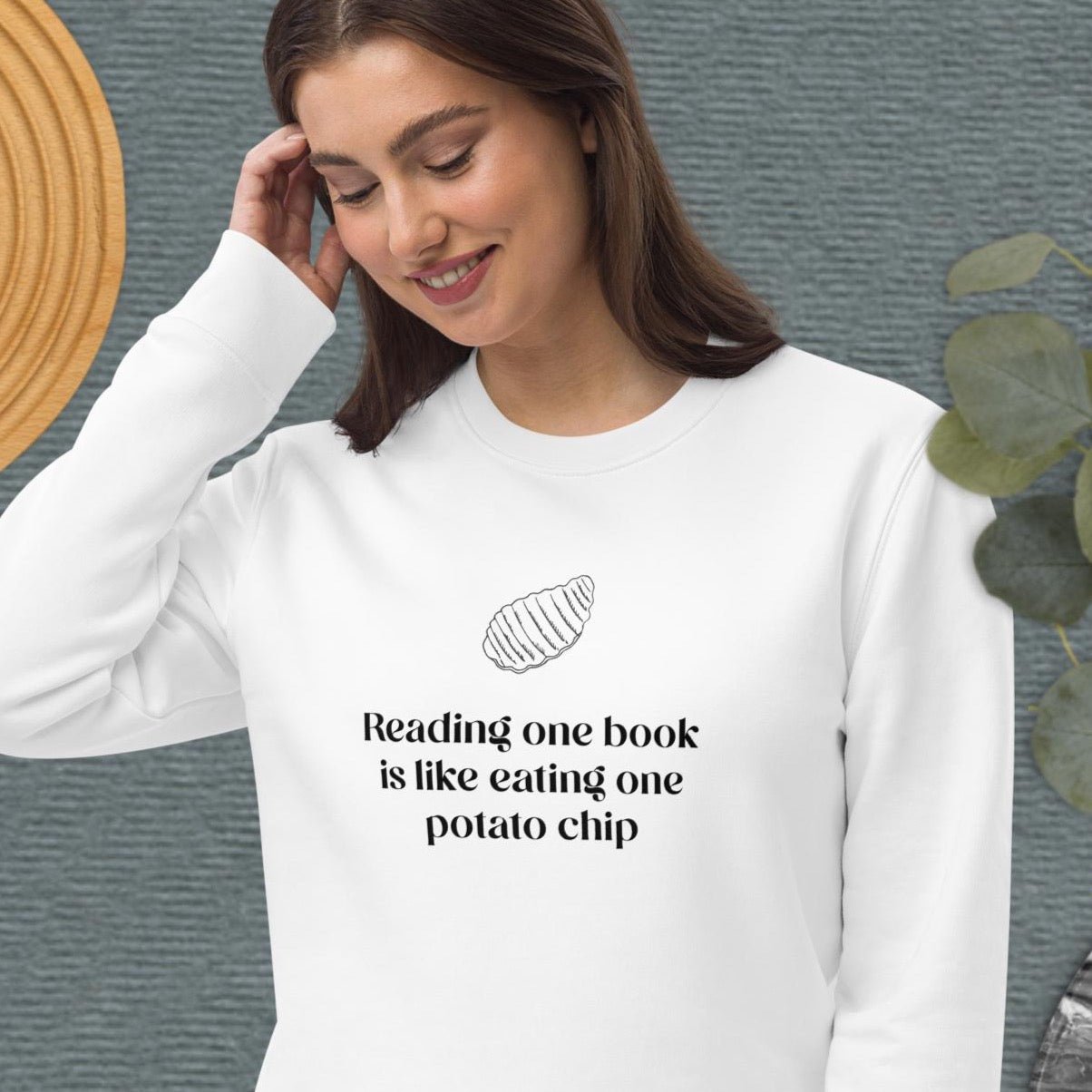 Books 'Can I Have More' Organic Cotton Sweatshirt - Book worm