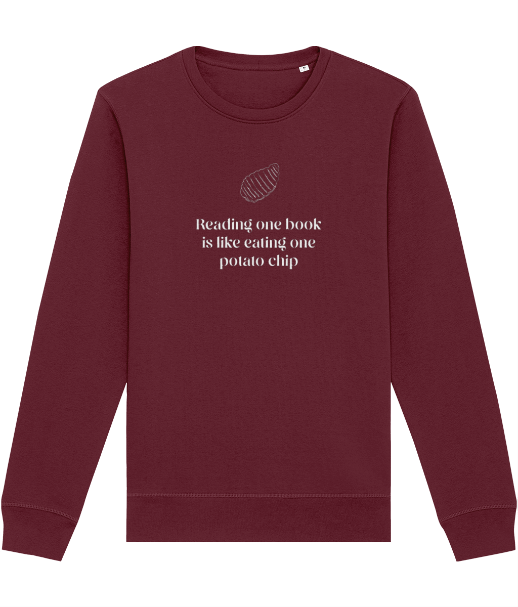 Books 'Can I Have More' Organic Cotton Red Sweatshirt - Book worm