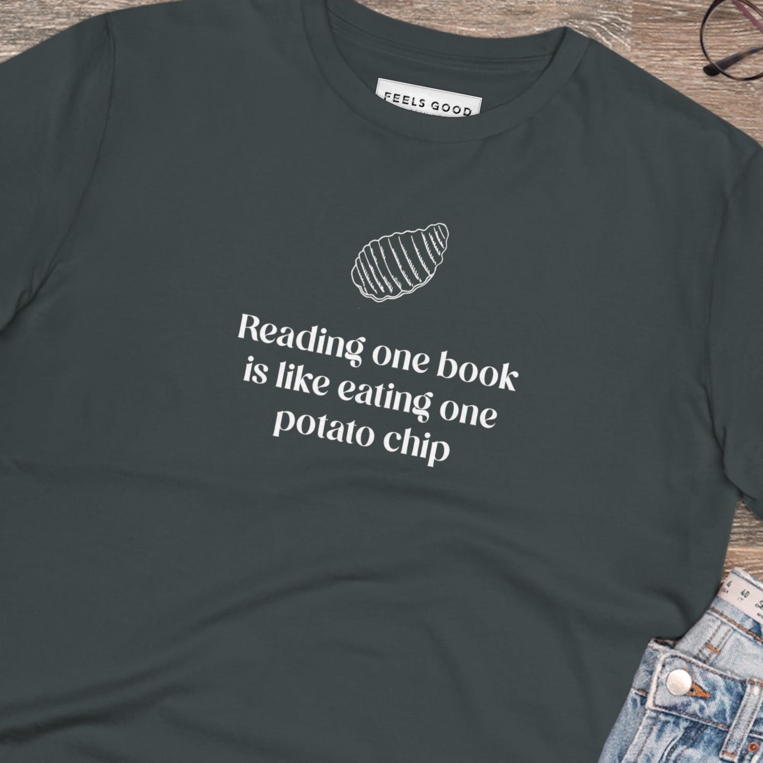 Books 'Can I Have More' Organic Cotton T-shirt - Book worm