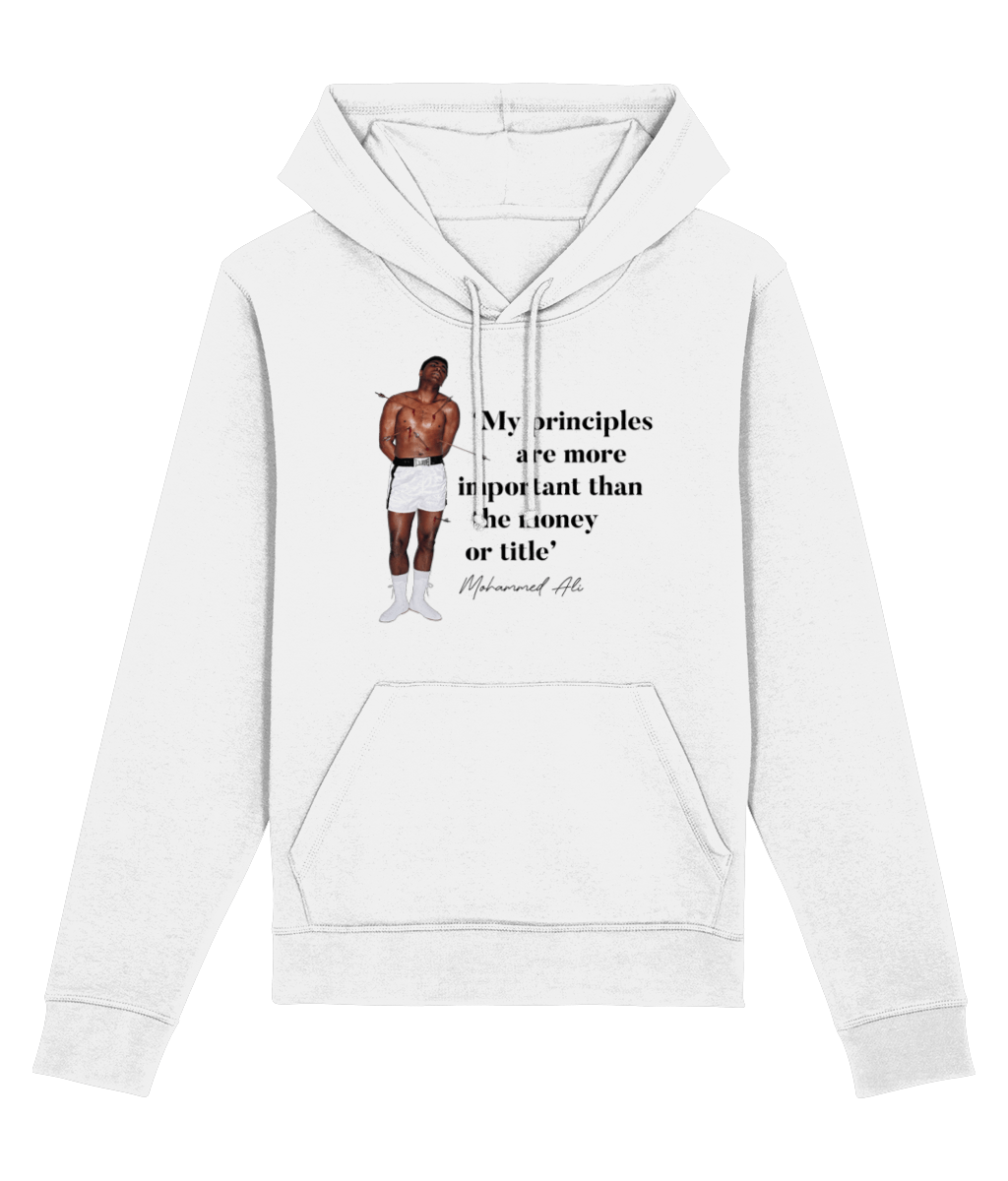 Boxing 'Rising Above' Ali Organic Cotton Hoodie - Cool Hoodie