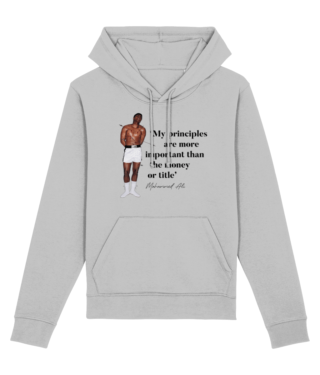 Boxing 'Rising Above' Ali Organic Cotton Hoodie - Cool Hoodie