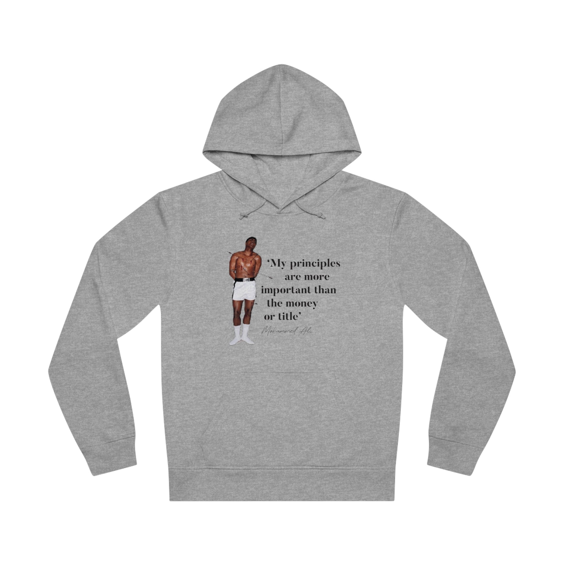 Boxing 'Rising Above' Ali Organic Cotton Hoodie - Cool Hoodie