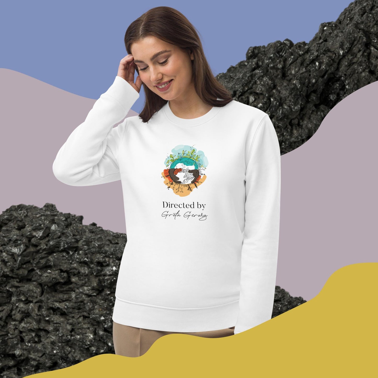 Climate Change 'Directed by Greta Gerwig' Organic Cotton Sweatshirt - Directed by Greta Gerwig