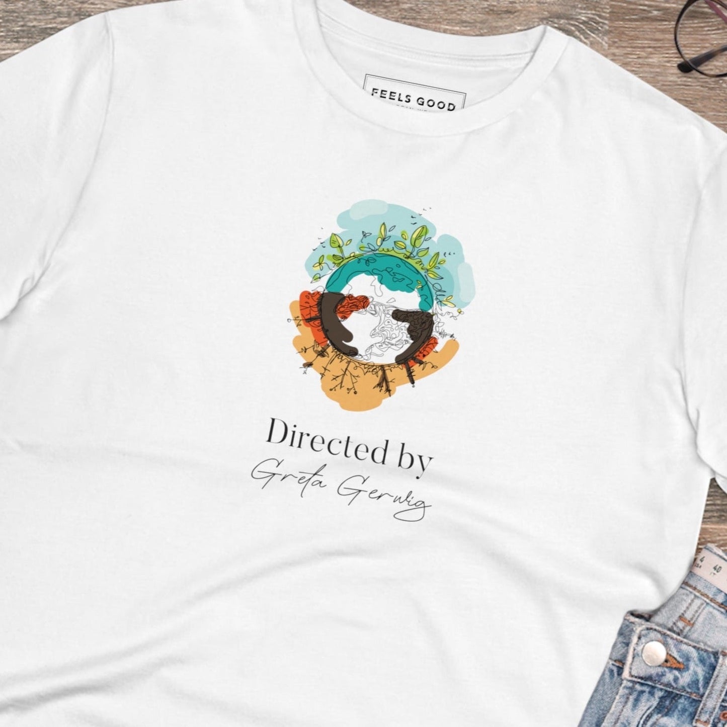 Climate Change 'Directed By Greta Gerwig' Organic Cotton T-shirt - Eco Tee