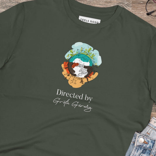 Climate Change 'Directed By Greta Gerwig' Organic Cotton T-shirt - Eco Tee