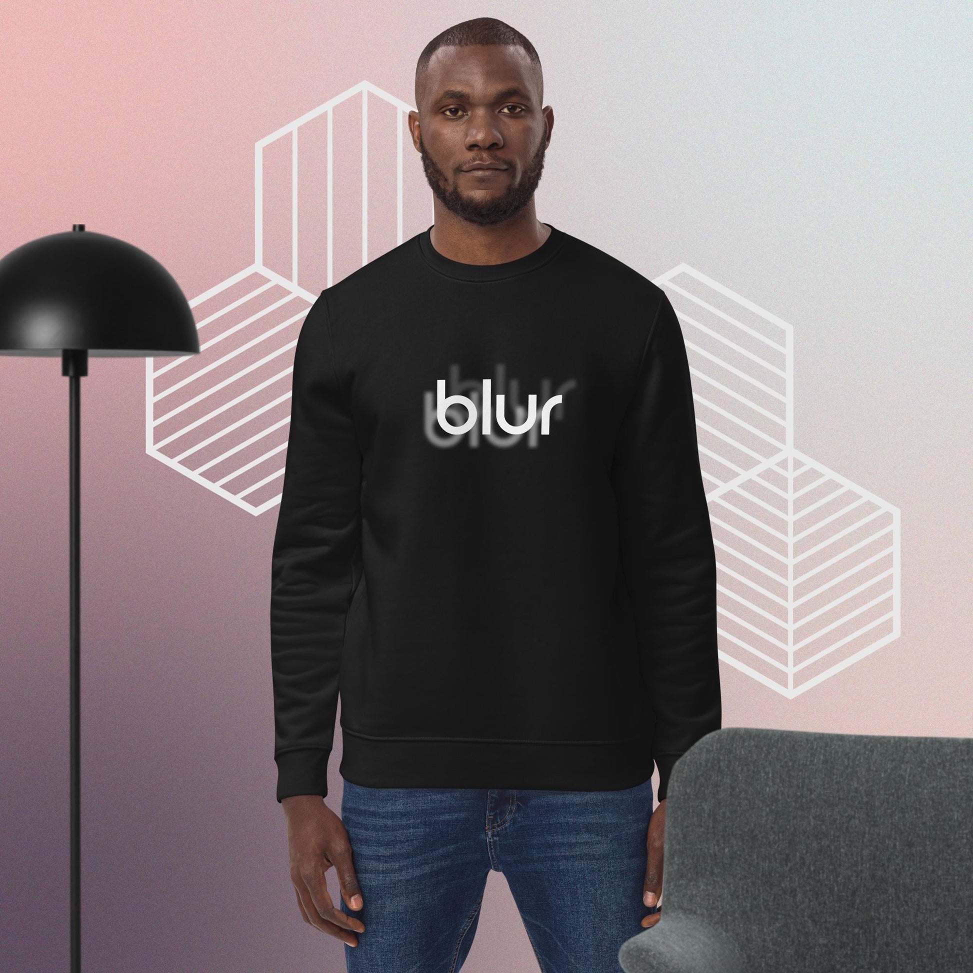 Contemporary 'Blur' Organic Cotton Sweatshirt - Eco Sweatshirt