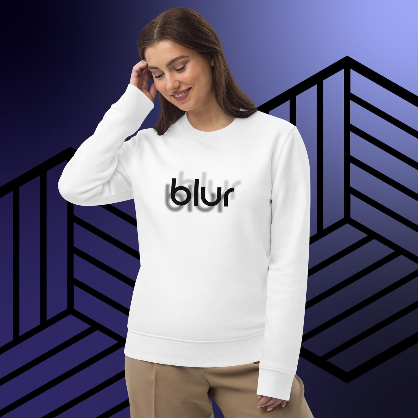Contemporary 'Blur' Organic Cotton Sweatshirt - Blur Sweatshirt