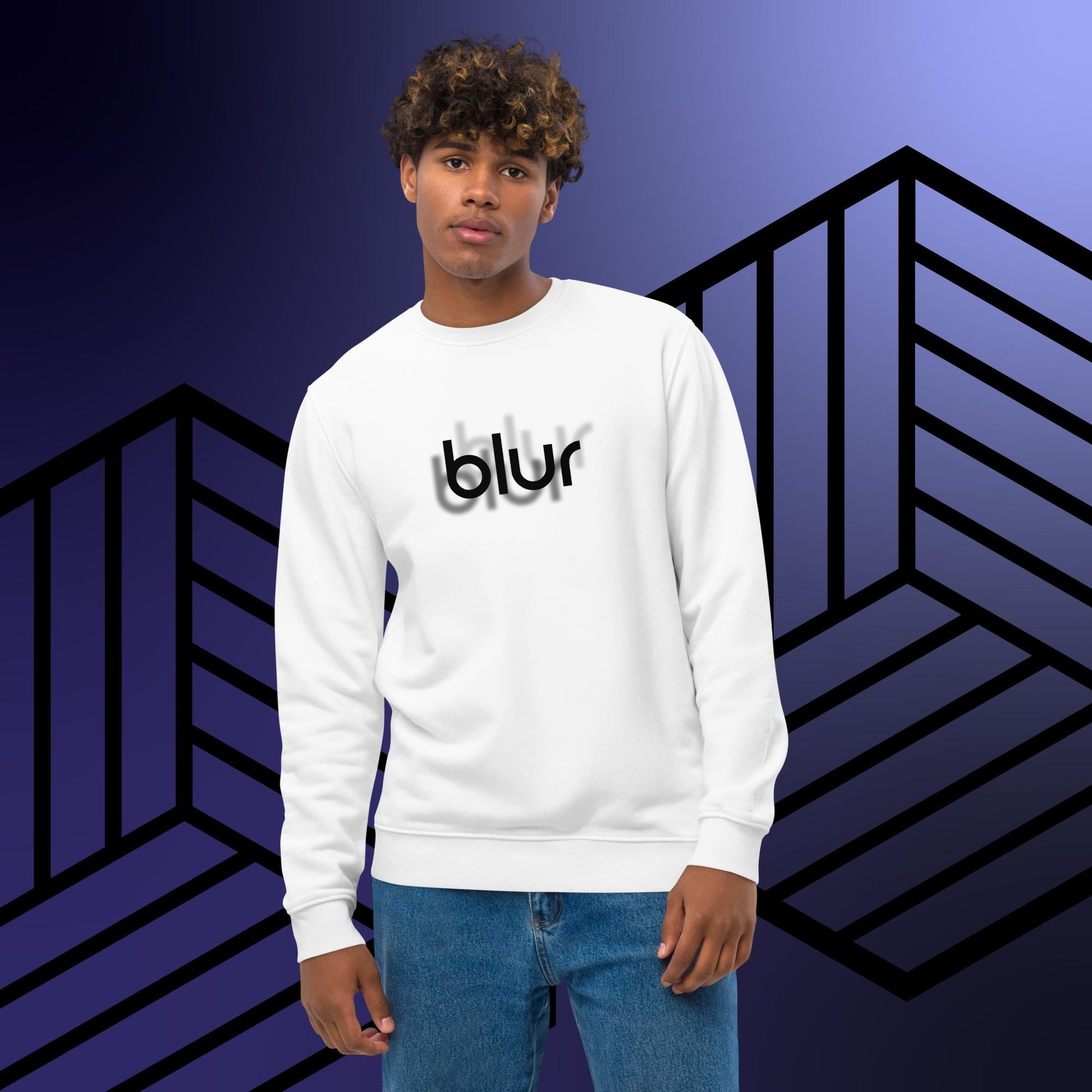 Contemporary 'Blur' Organic Cotton Sweatshirt - Blur Sweatshirt