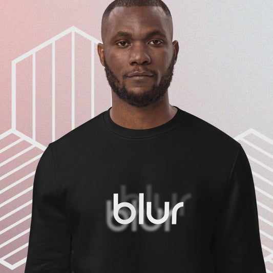 Contemporary 'Blur' Organic Cotton Sweatshirt - Eco Sweatshirt