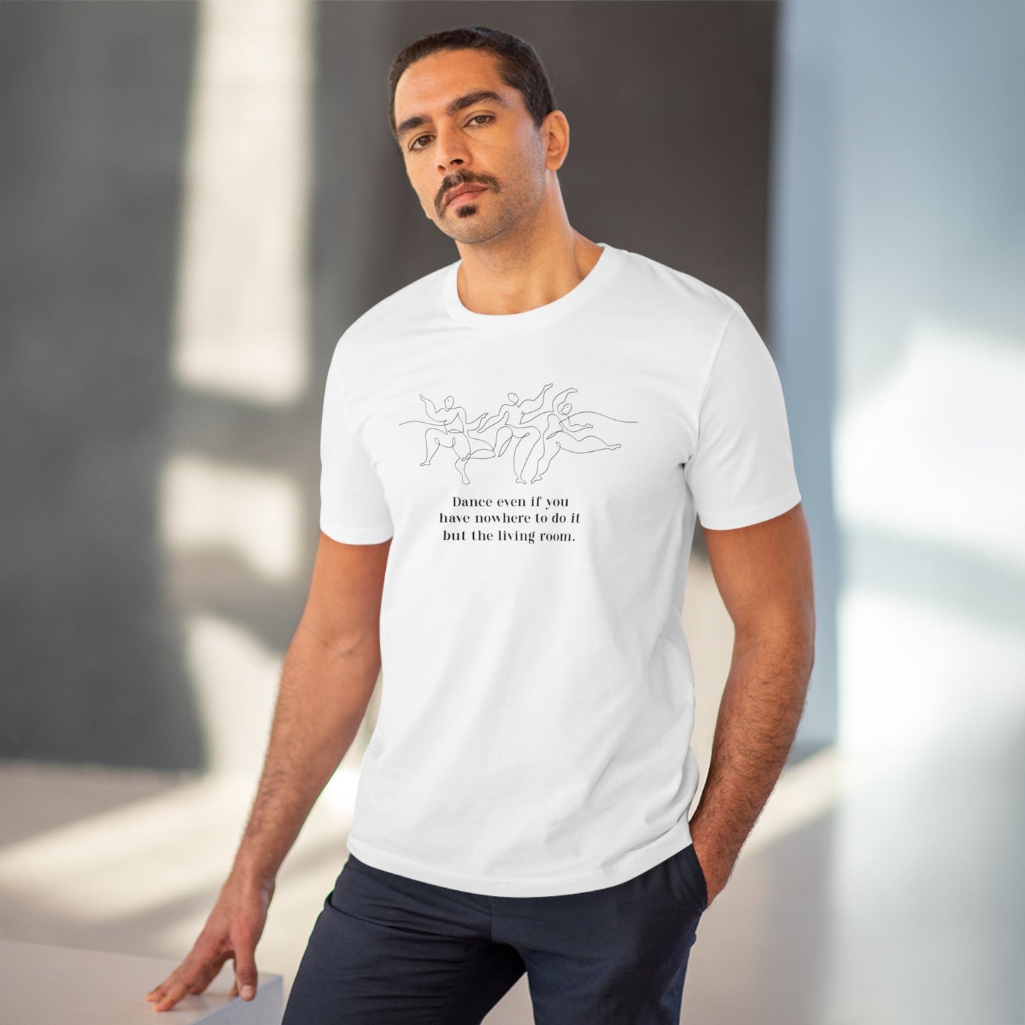 Contemporary 'Dance Always' Organic Cotton T-shirt - Eco Tee