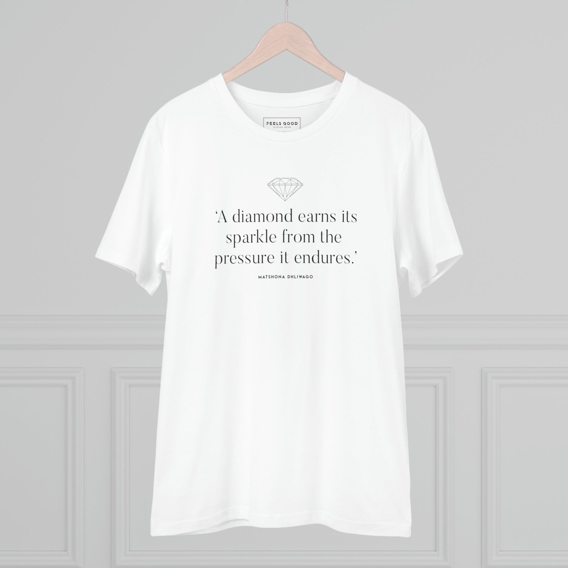 Contemporary 'Diamonds Sparkle' Organic Cotton T-shirt - Diamond Tee