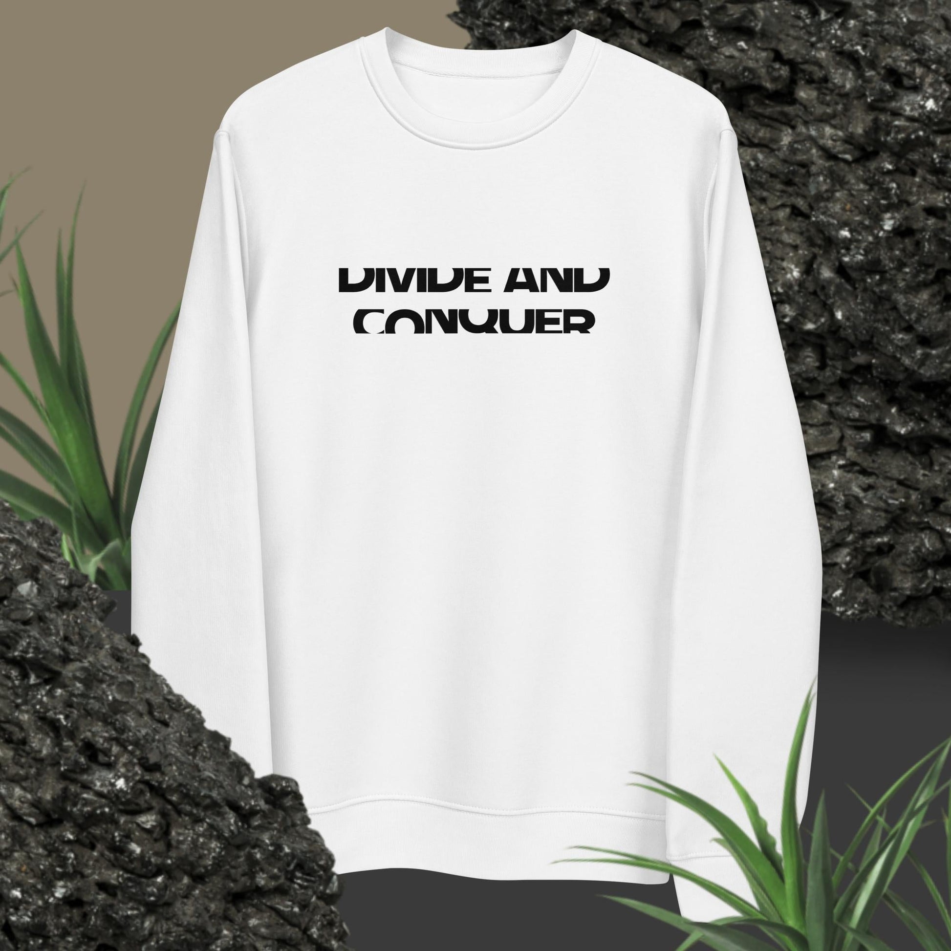 Contemporary 'Divide & Conquer' Organic Cotton Sweatshirt - Divide And Conquer