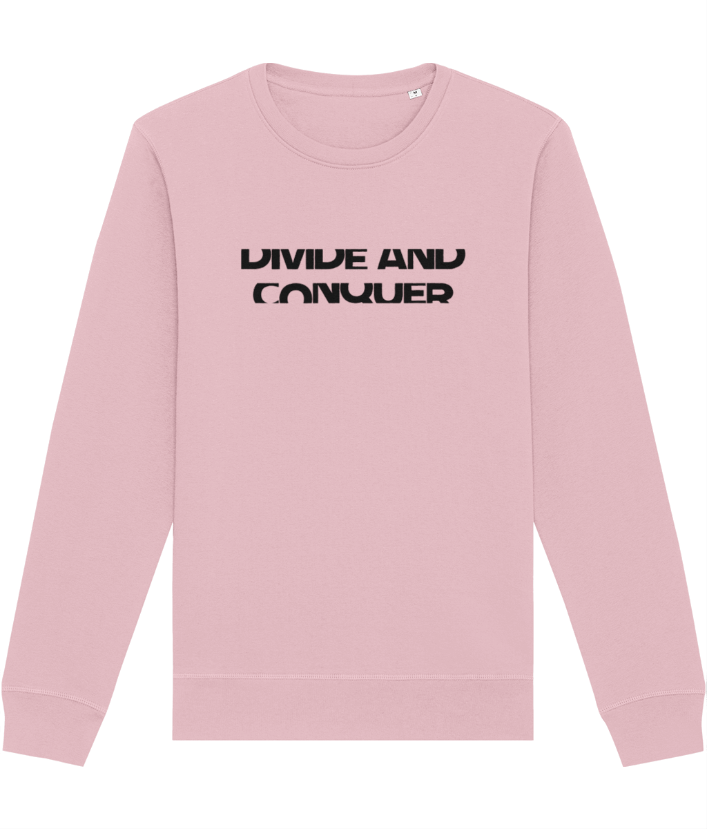 Contemporary 'Divide & Conquer' Organic Cotton Sweatshirt - Divide And Conquer