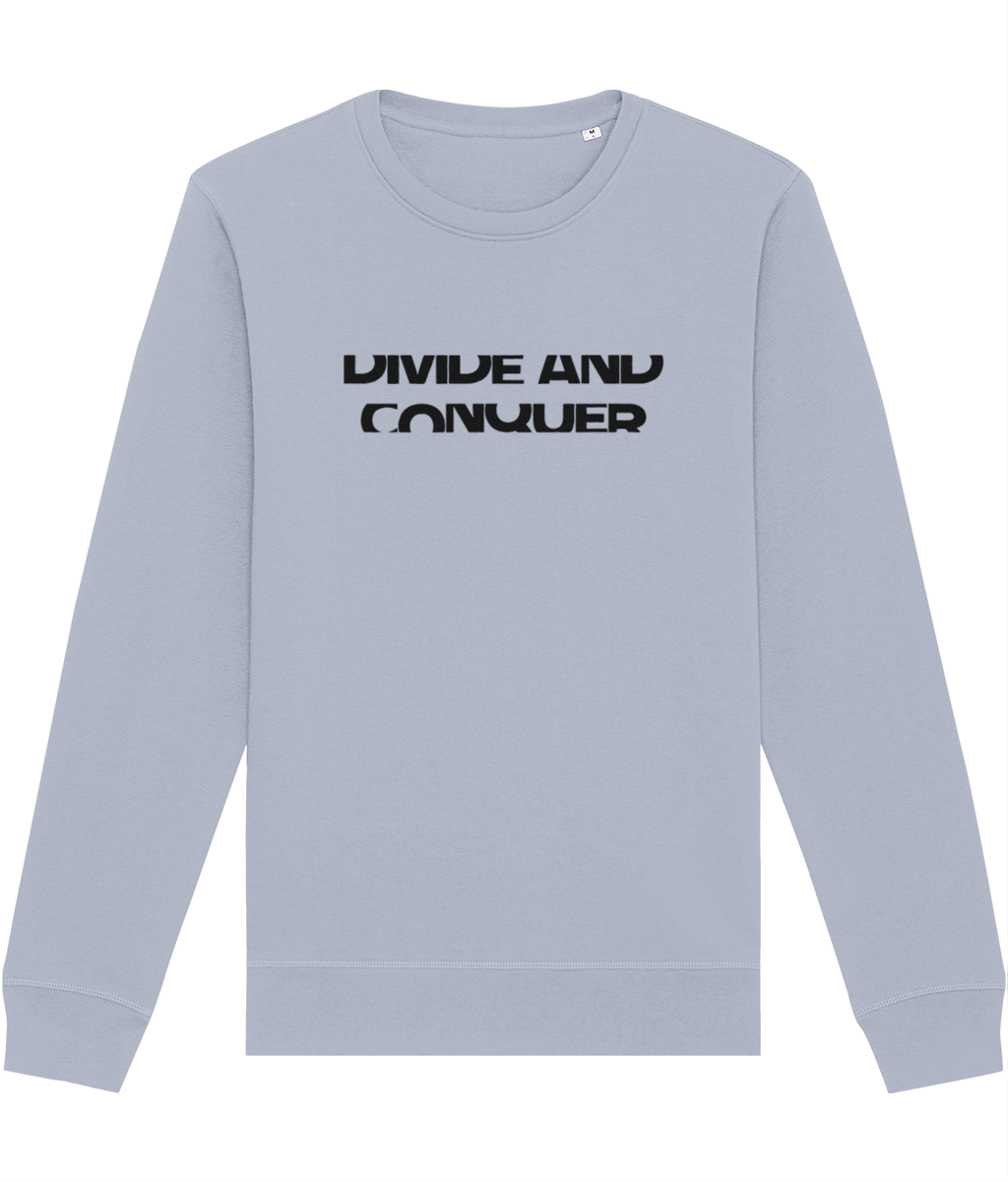 Contemporary 'Divide & Conquer' Organic Cotton Sweatshirt - Divide And Conquer