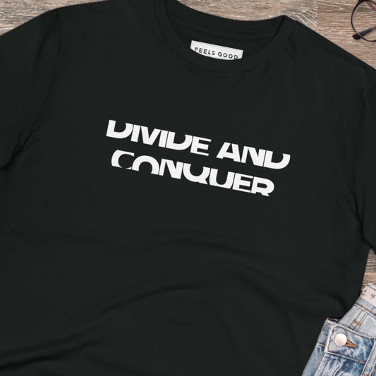 Contemporary 'Divide & Conquer' Organic Cotton T-shirt - Divide And Conquer