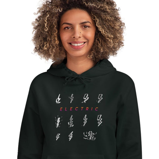 Contemporary 'Electric' Organic Cotton Hoodie - Electric Hoodie