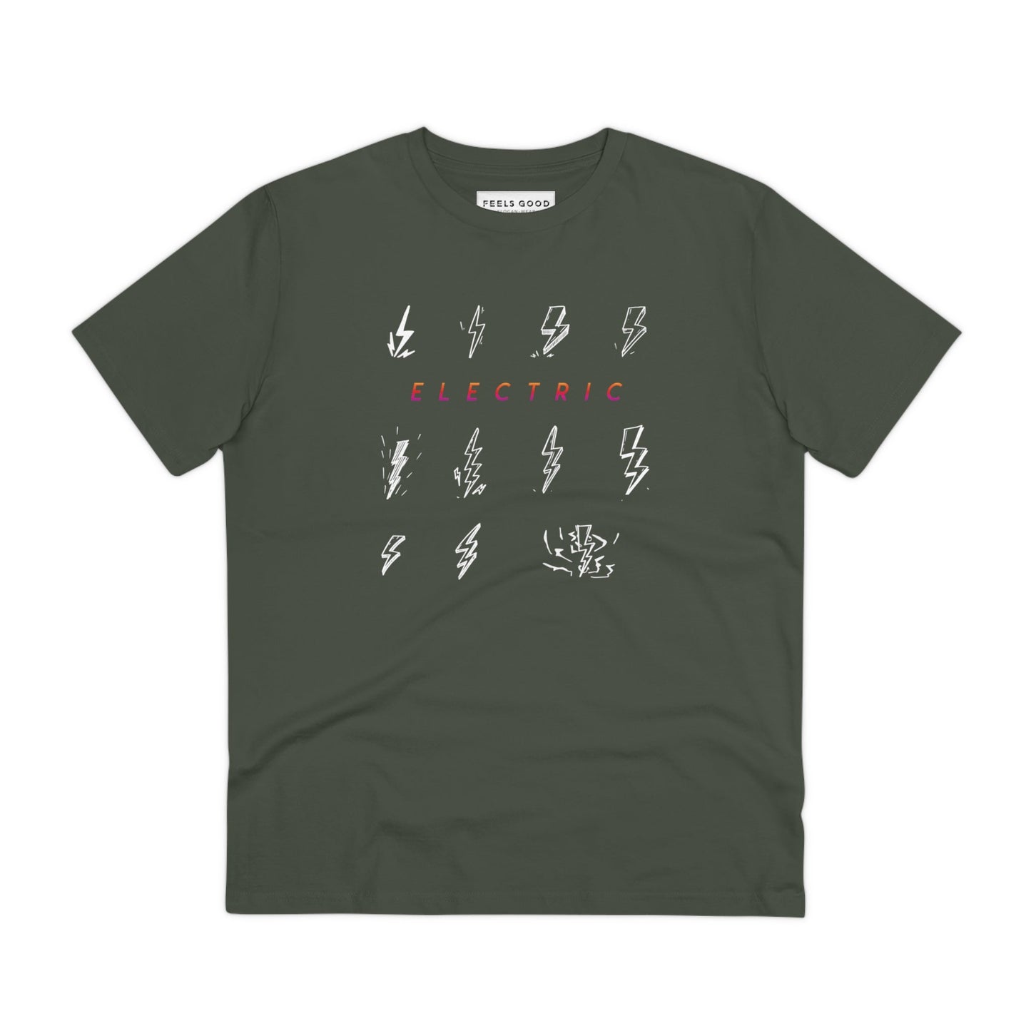 Contemporary 'Electric' Organic Cotton T-shirt - Electric Tshirt