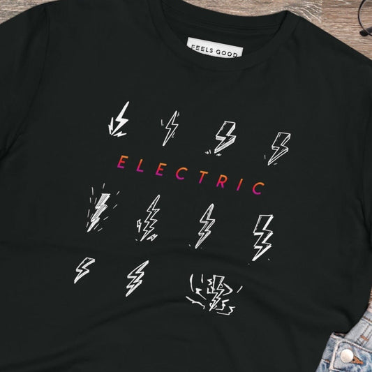 Contemporary 'Electric' Organic Cotton T-shirt - Electric Tshirt