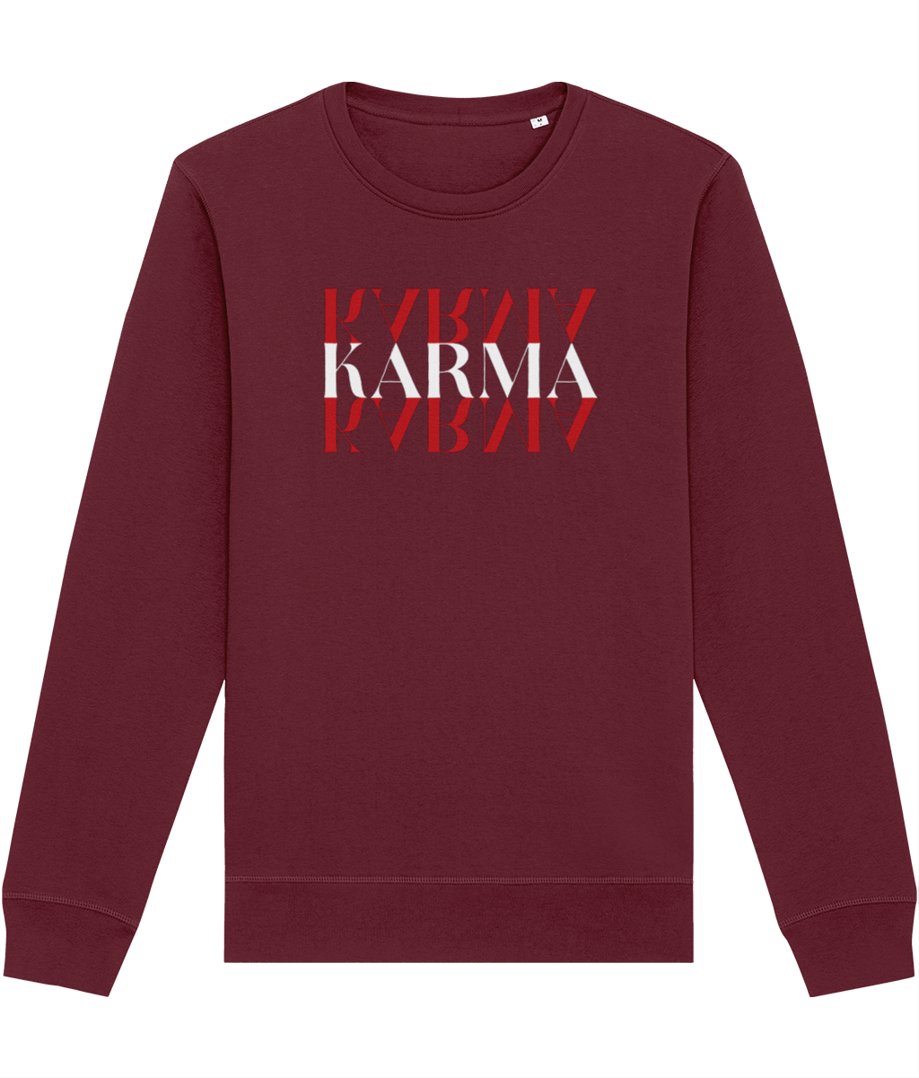 Contemporary 'Karma Karma Karma' Organic Cotton Sweatshirt - Karma