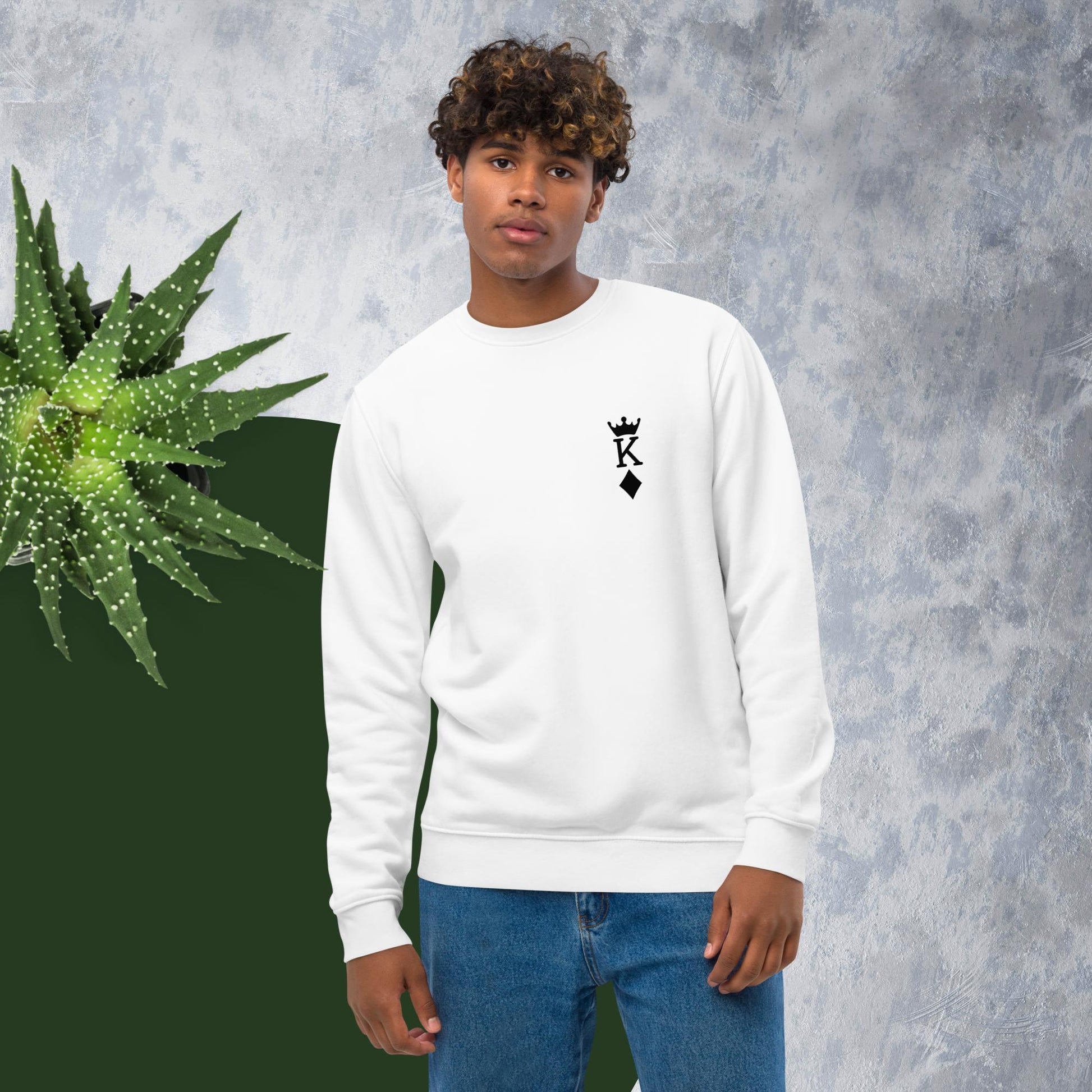 Contemporary 'King Of Diamonds' Organic Cotton Sweatshirt - King Of Diamonds