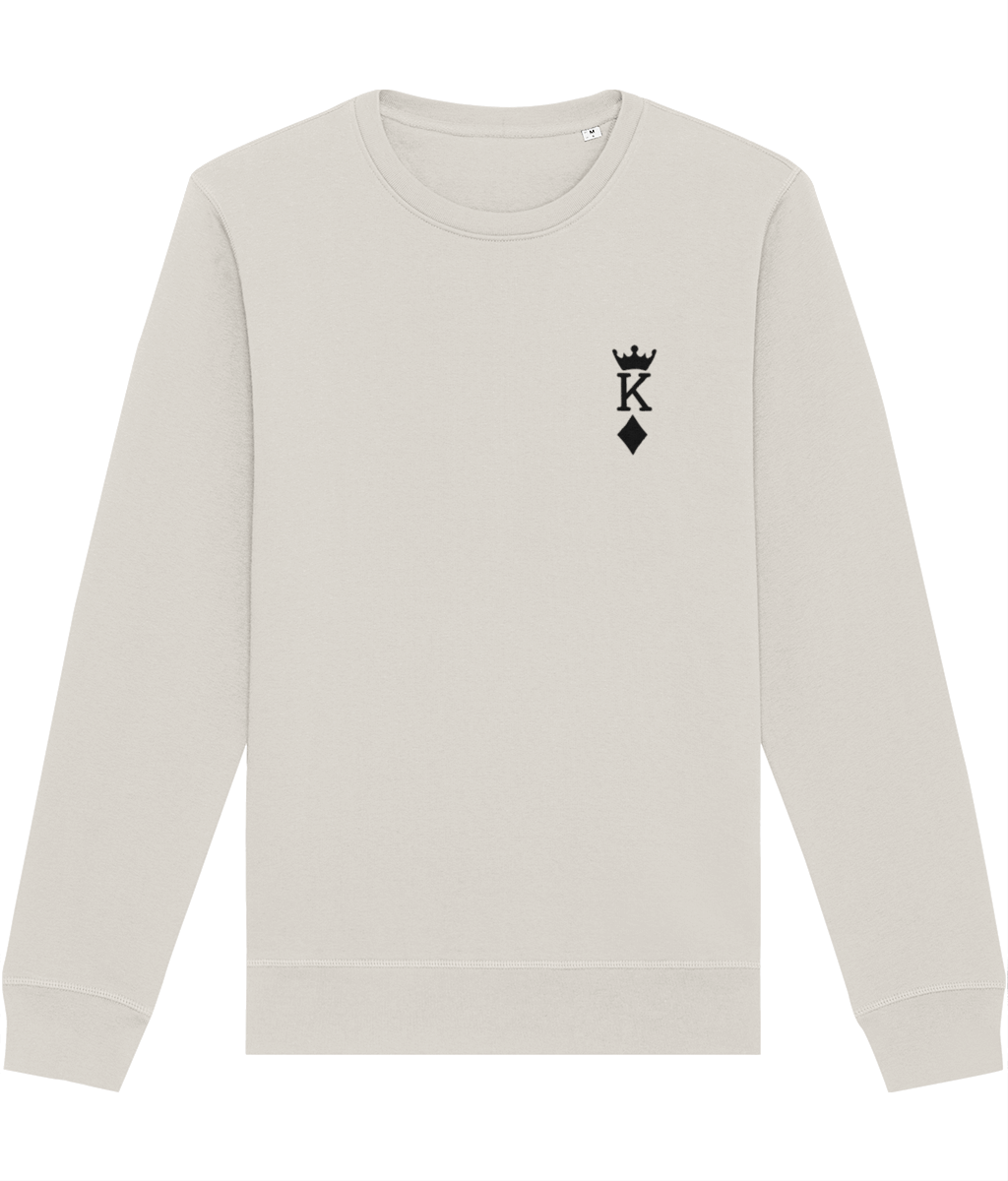 Contemporary 'King Of Diamonds' Organic Cotton Sweatshirt - King Of Diamonds