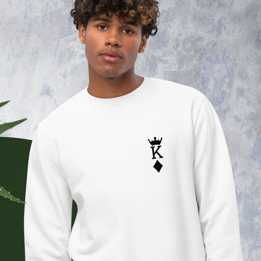 Contemporary 'King Of Diamonds' Organic Cotton Sweatshirt - King Of Diamonds