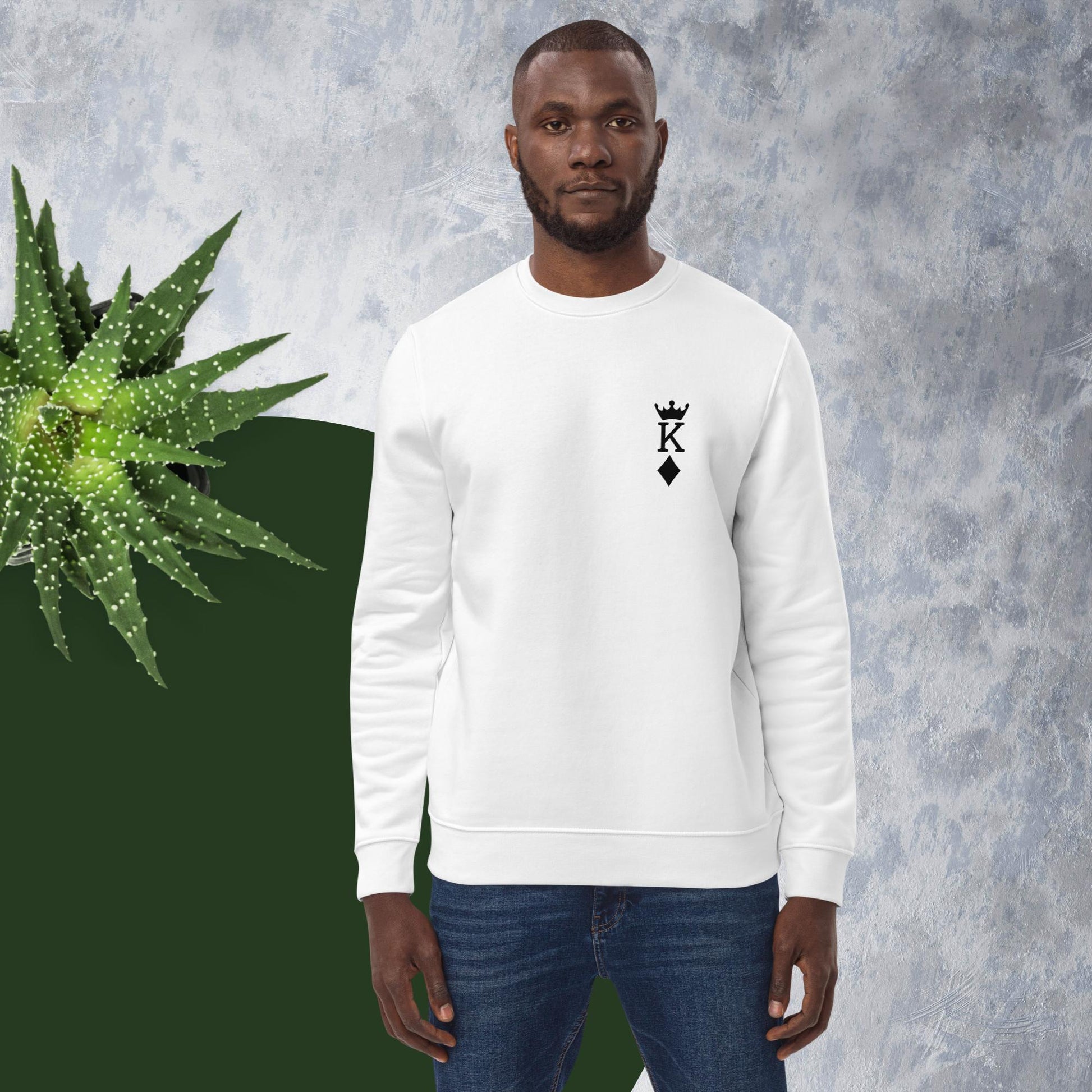 Contemporary 'King Of Diamonds' Organic Cotton Sweatshirt - King Of Diamonds