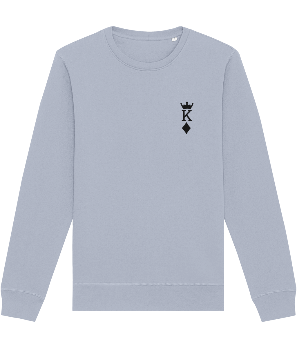 Contemporary 'King Of Diamonds' Organic Cotton Sweatshirt - King Of Diamonds