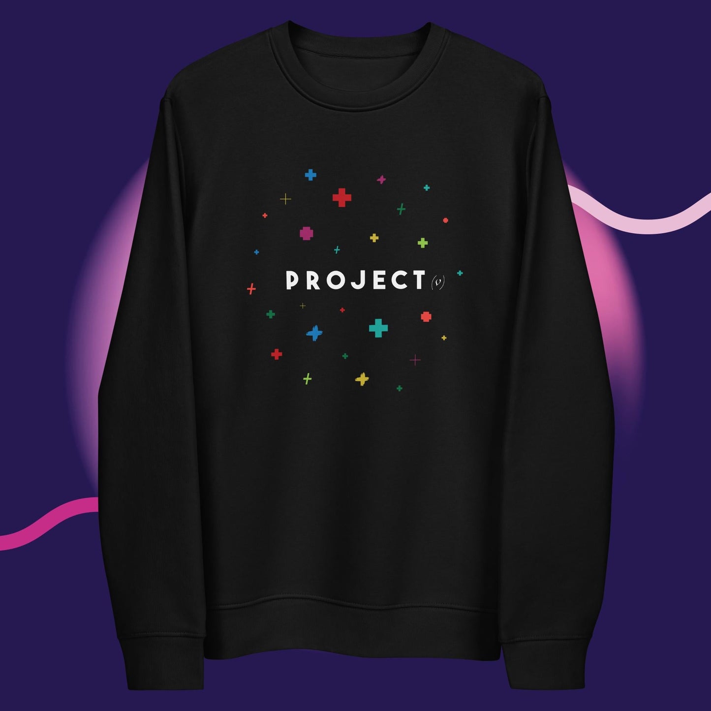 Contemporary 'Project Positivity' Organic Cotton Sweatshirt - Positive Sweatshirt