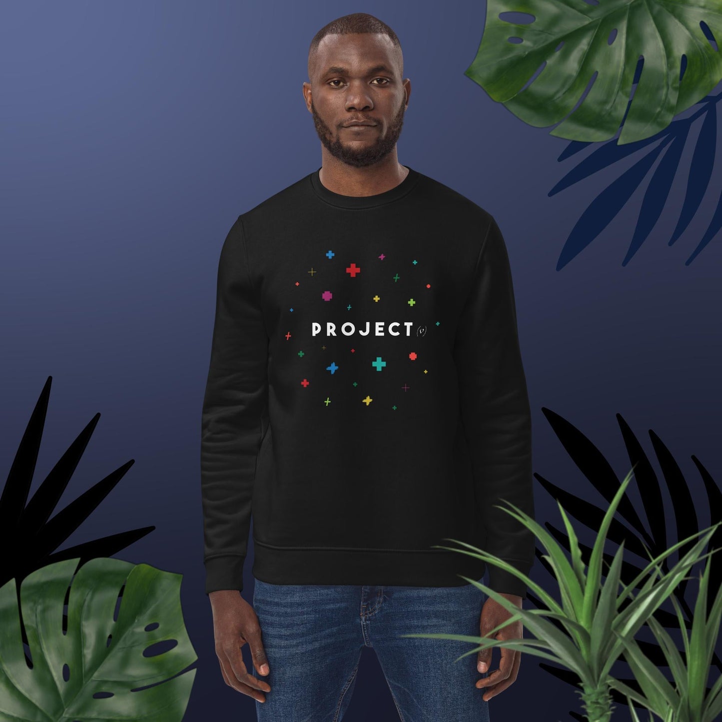 Contemporary 'Project Positivity' Organic Cotton Sweatshirt - Positive Sweatshirt