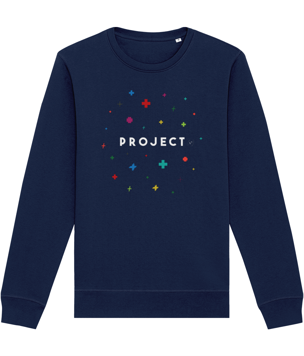 Contemporary 'Project Positivity' Organic Cotton Sweatshirt - Positive Sweatshirt