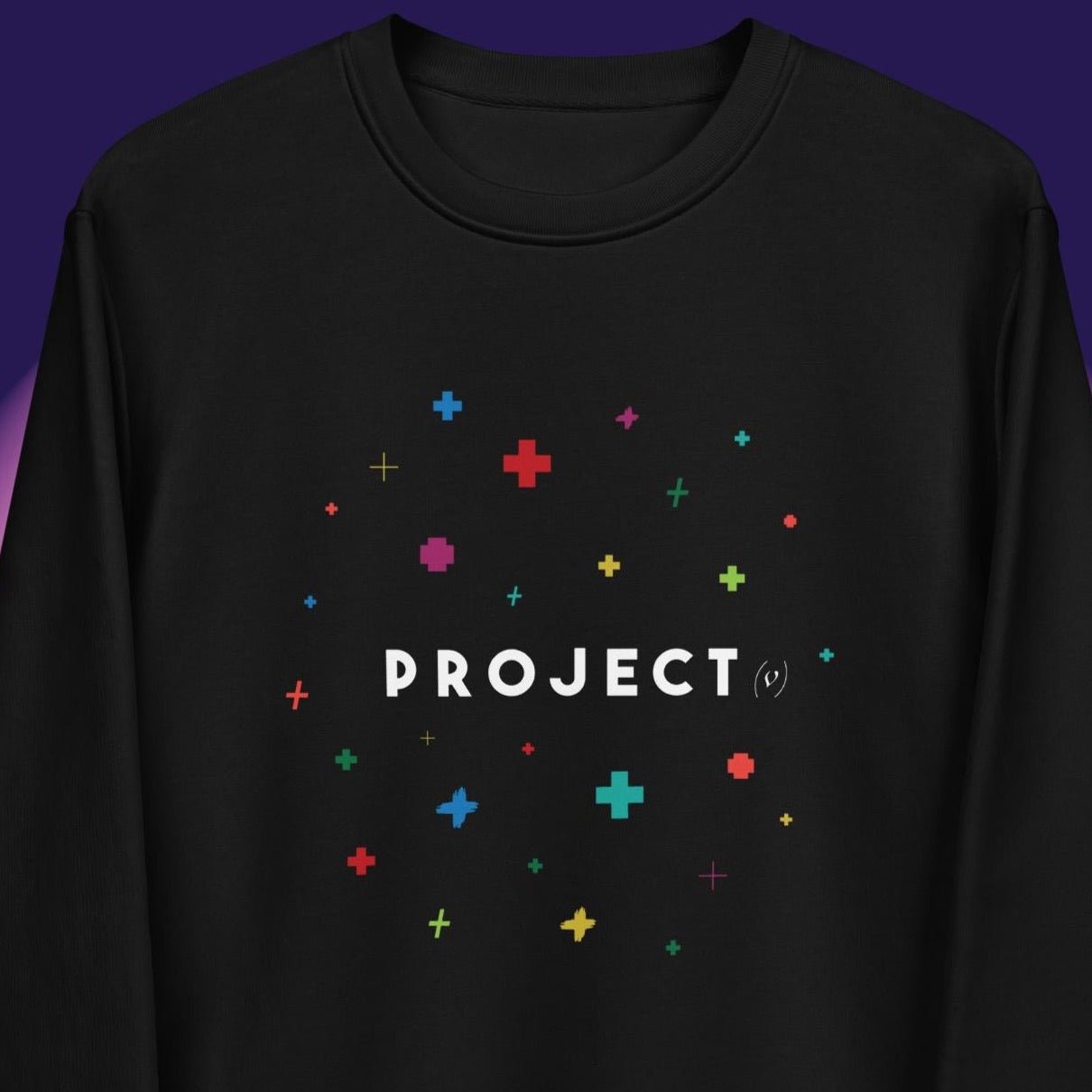 Contemporary 'Project Positivity' Organic Cotton Sweatshirt - Positive Sweatshirt