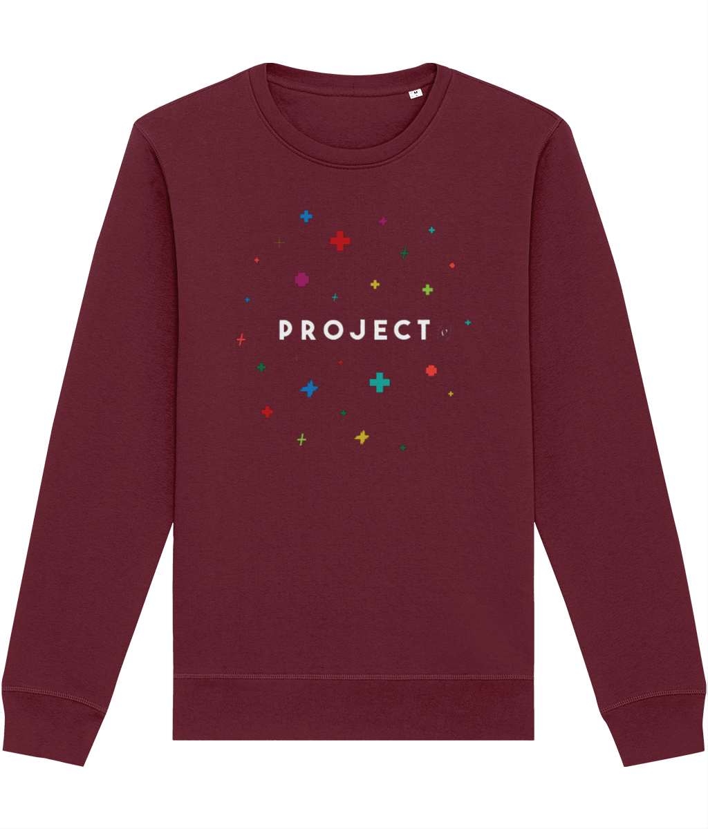 Contemporary 'Project Positivity' Organic Cotton Sweatshirt - Positive Sweatshirt