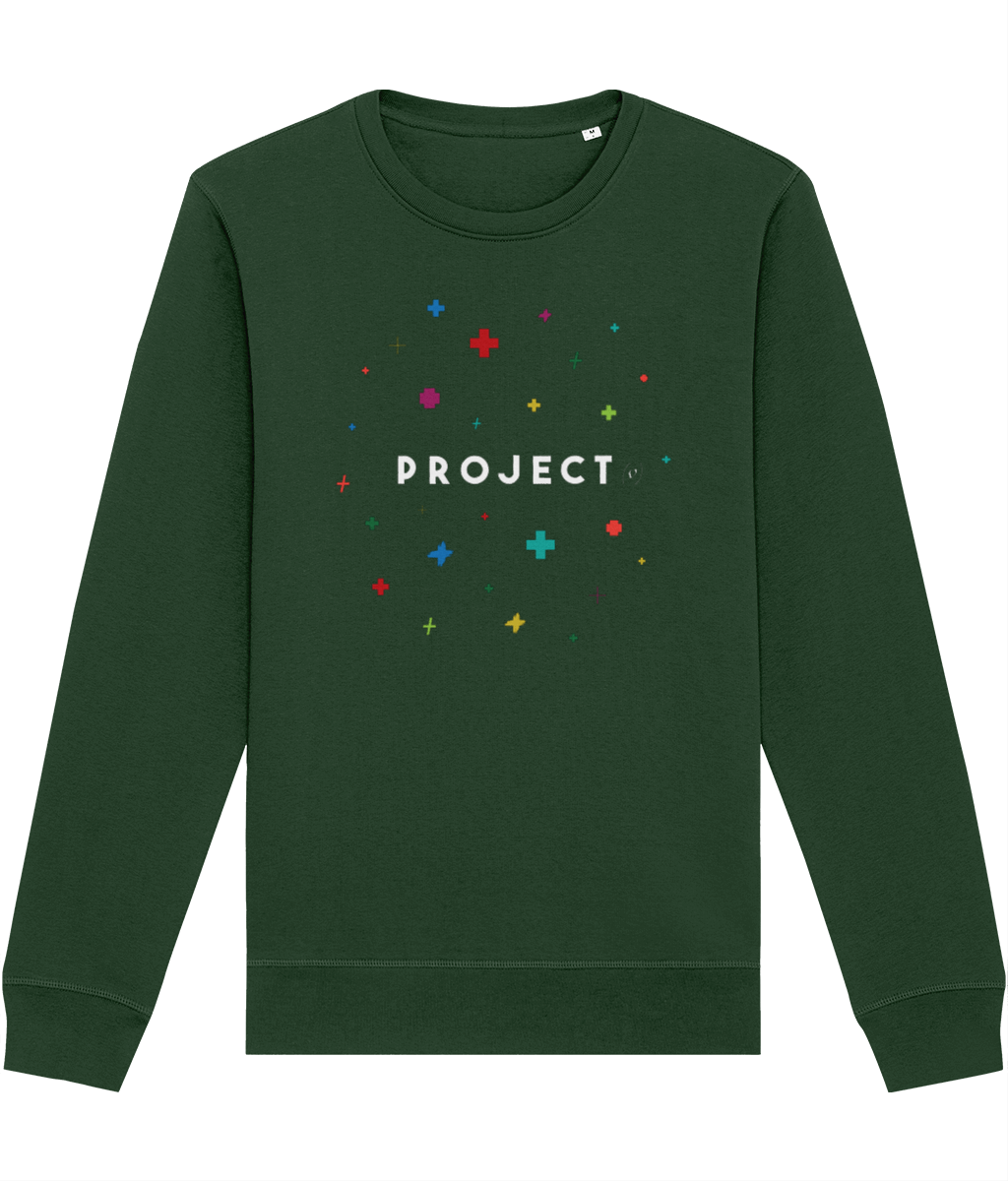 Contemporary 'Project Positivity' Organic Cotton Sweatshirt - Positive Sweatshirt