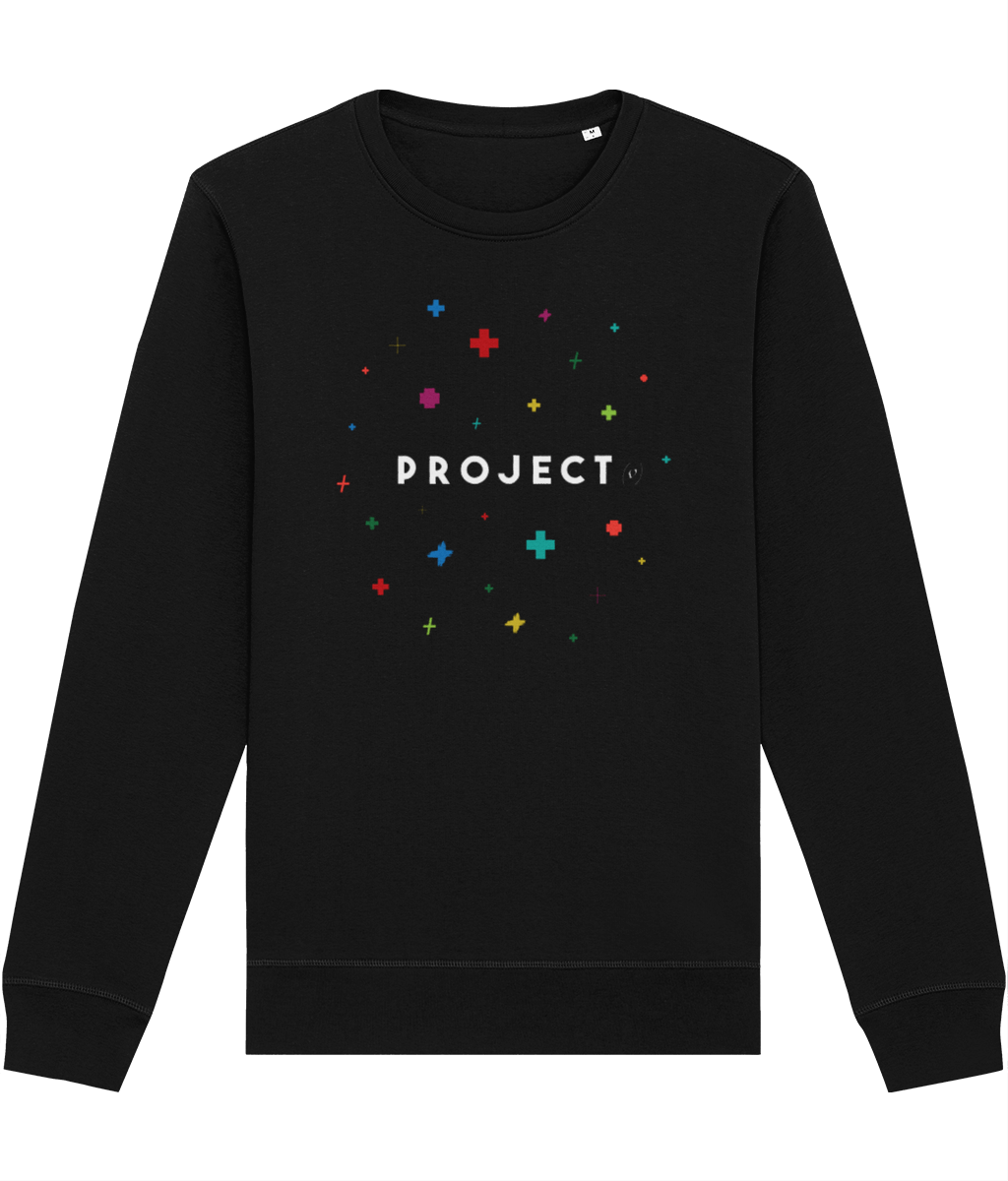 Contemporary 'Project Positivity' Organic Cotton Sweatshirt - Positive Sweatshirt