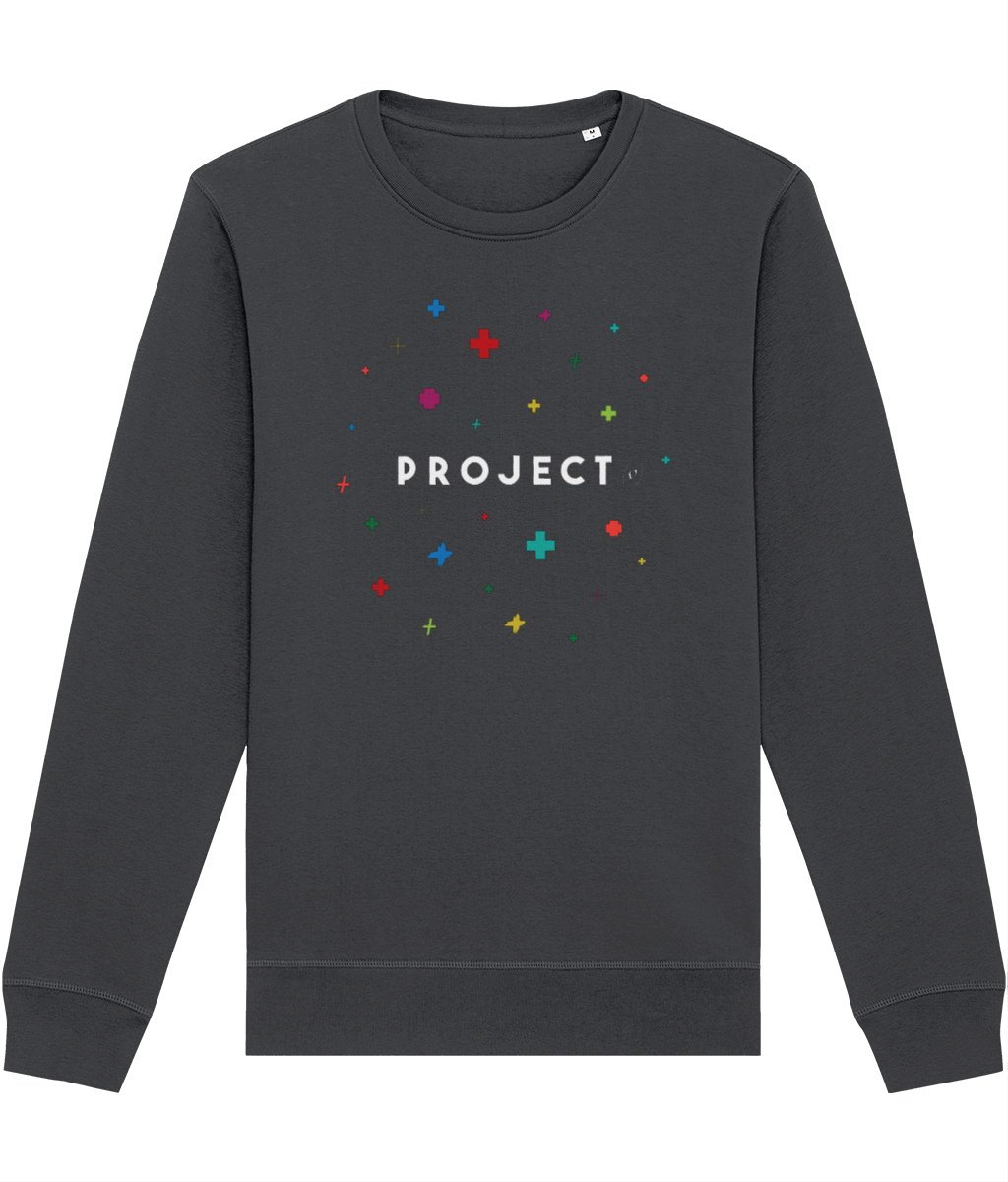 Contemporary 'Project Positivity' Organic Cotton Sweatshirt - Positive Sweatshirt