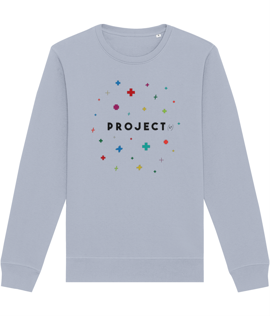 Contemporary 'Project Positivity' Organic Cotton Sweatshirt - Positive Sweatshirt
