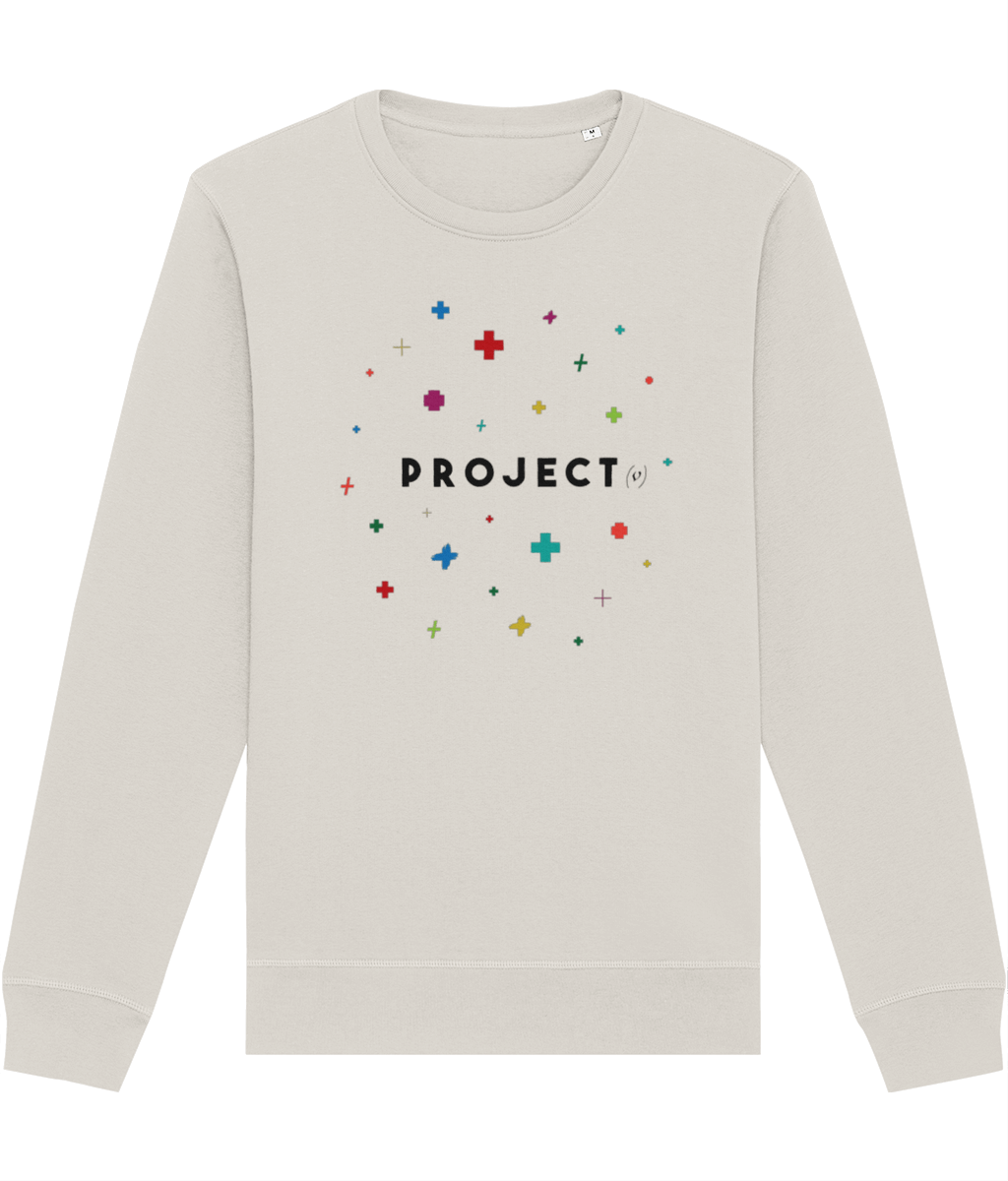 Contemporary 'Project Positivity' Organic Cotton Sweatshirt - Positive Sweatshirt