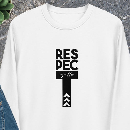 Contemporary 'Respect Regardless' Organic Cotton Sweatshirt - Equality Sweatshirt