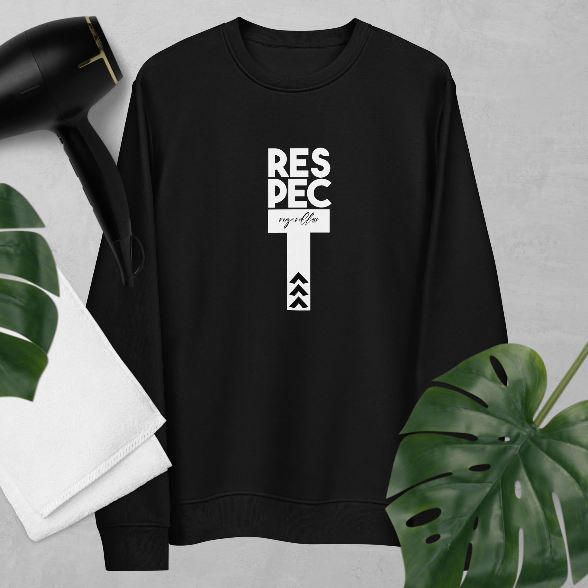 Contemporary 'Respect Regardless' Organic Cotton Sweatshirt - Equality Sweatshirt