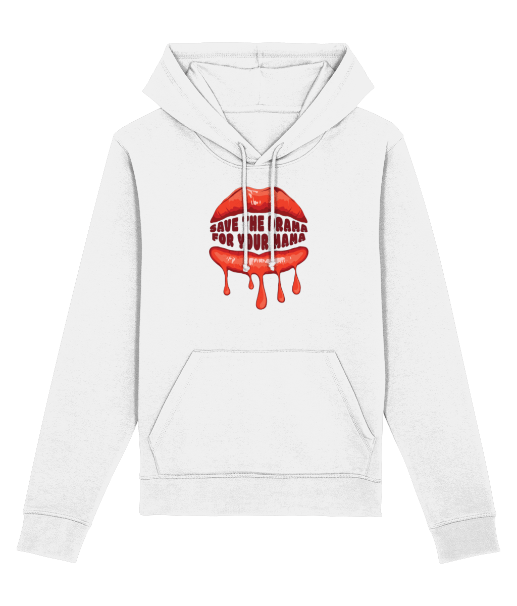 Contemporary 'Save The Drama' Organic Cotton Hoodie - Hoodie Gift