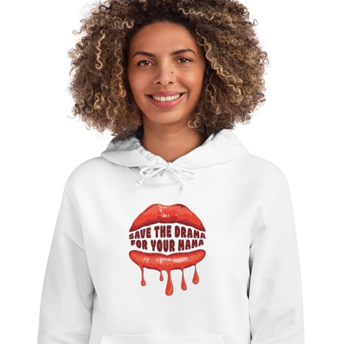 Contemporary 'Save The Drama' Organic Cotton Hoodie - Hoodie Gift